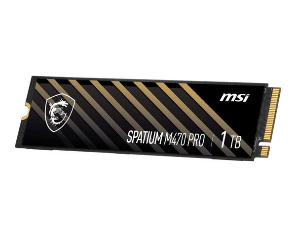 SSD MSI 1TB M470 PRO SPATIUM - 3D NAND M.2 NVMe PCIe Gen4 x4