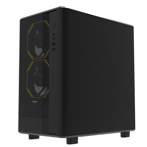 Case DarkFlash DB330M M-ATX | Mặt lưới, đen