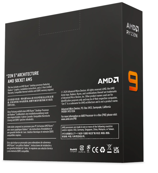 CPU AMD RYZEN 9 9900X BOX