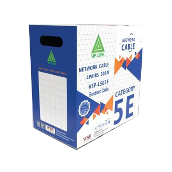 Cáp Mạng VSP UTP Cat 5E 100M Bootrom (VSP-L502F-100M)