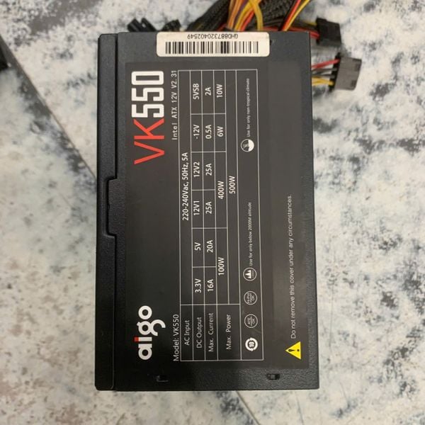 NGUỒN AIGO 500W VK550 BH 1 THÁNG