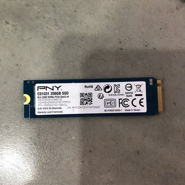 SSD PNY 256GB CS1031 M.2 2280Gen 3x4 QSD BH 1 THÁNG