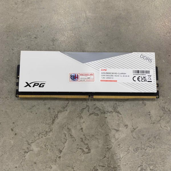RAM DDR5 16GB ADATA XPG LANCER 5600 WHITE QSD BH 1 THÁNG