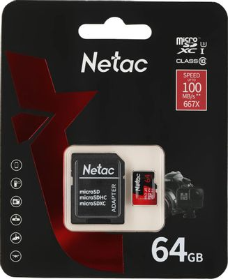 Thẻ Nhớ Microsd Netac P500 Extreme Pro 64Gb