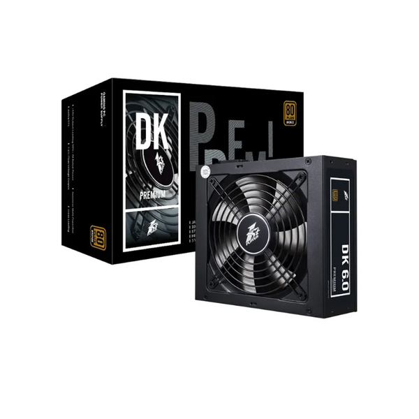 NGUỒN MÁY TÍNH 1STPLAYER 600W DKPM-BRZ-600 ĐEN (80 PLUS BRONZE)