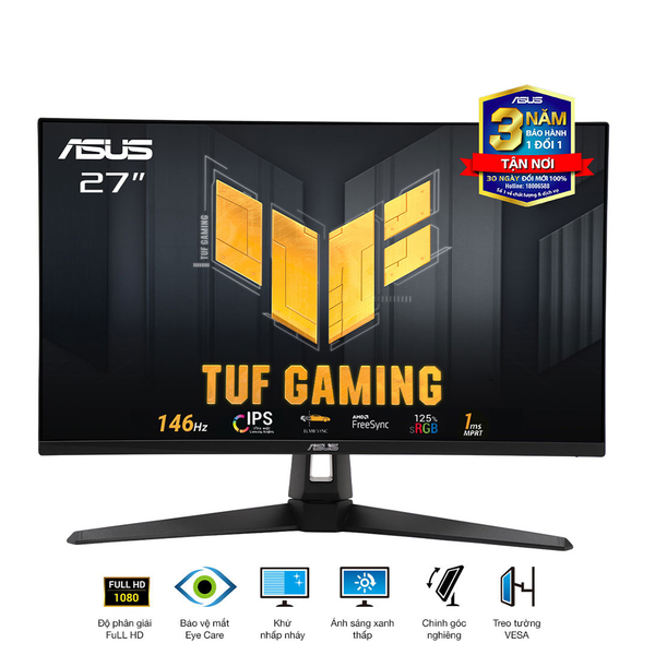 MÀN HÌNH ASUS TUF VG279QE5A 27'' FHD IPS 146Hz 1MS CHUYÊN GAME