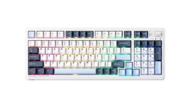 Bàn Phím Cơ Machenike KG98 Tri-mode Purple Gold Sw Blue