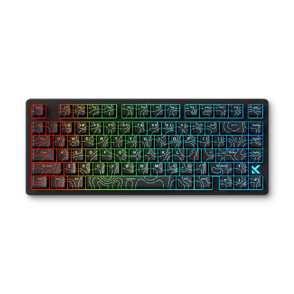 Bàn Phím Cơ MCHOSE HE Jet75 - Black Topographic