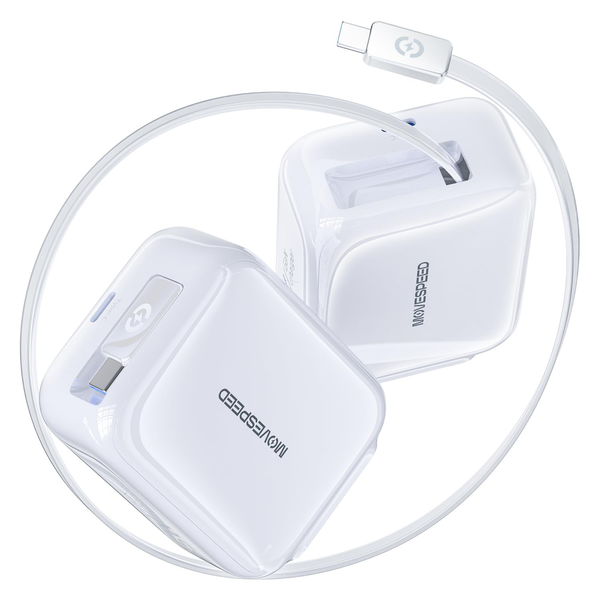 Củ sạc nhanh Movespeed MSA01 35W | Super GaN | Tích hợp Type C | Trắng