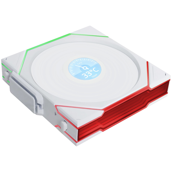 FAN Lian-Li UNI Fan TL 120 LCD Wireless Triple ( Bộ 3 fan ) WHITE - Xuôi