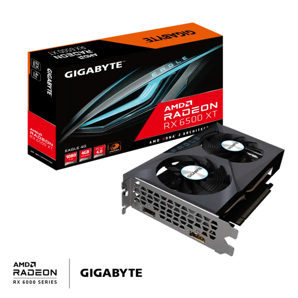 VGA GIGABYTE RX 6500 XT EAGLE 4G GDDR6 ( GV-R65XTEAGLE-4GD )