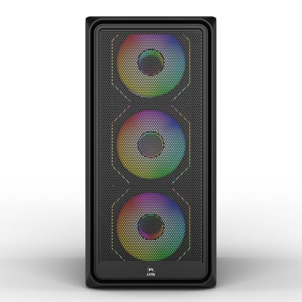 Case MIK H2 Gaming M-ATX/ITX Kính cường lực Black No Fan