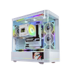 Case Leopard Ac-02 Hồ Cá Kính Cong LCD White (No Fan)