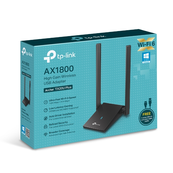 USB WiFi TP-Link Archer TX20U Plus WiFi 6 AX1800