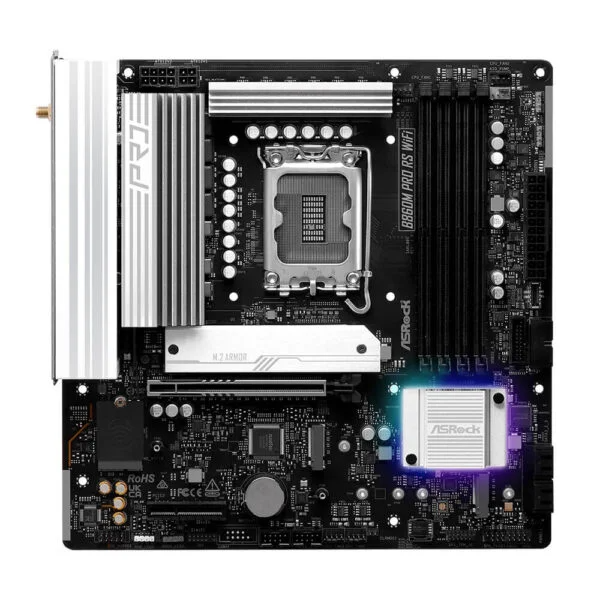 Main ASRock B860M PRO RS WiFi WiFi 6E / Bluetooth 5.3 / LGA1851 / m-ATX / 4xDDR5
