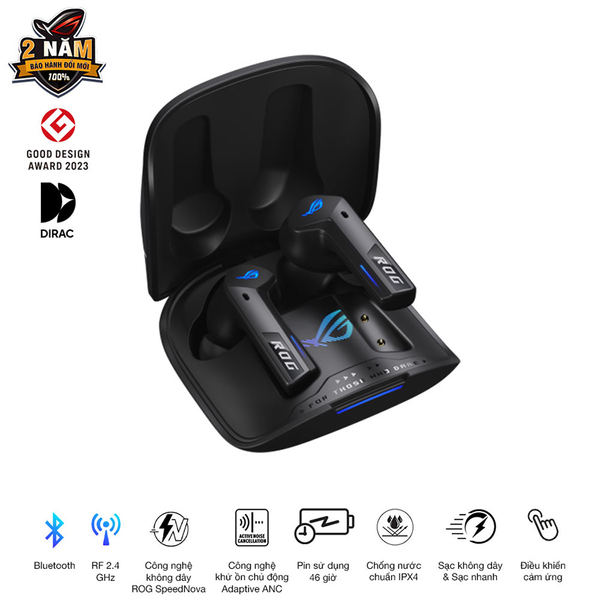 Tai Nghe Asus ROG CETRA TRUE WIRELESS SPEED NOVA