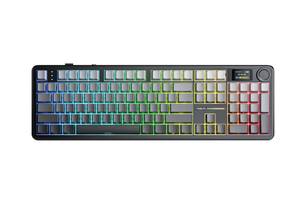 BÀN PHÍM CƠ AULA F108 PRO GAMING 3 MODE ( Đen + xám + vàng/ Nimbus v3 switch)