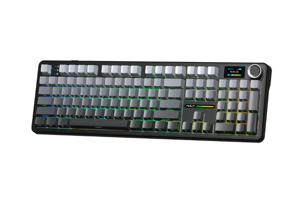 BÀN PHÍM CƠ AULA F108 PRO GAMING 3 MODE ( Đen + xám + vàng/ Nimbus v3 switch)