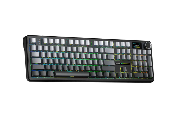 BÀN PHÍM CƠ AULA F108 PRO GAMING 3 MODE ( Đen + xám + vàng/ Nimbus v3 switch)
