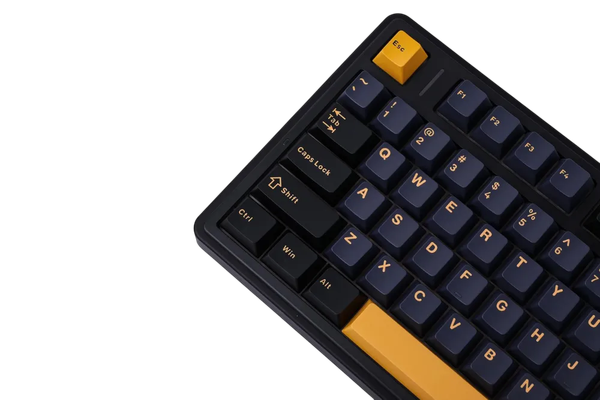 BÀN PHÍM CƠ AULA F75 ĐEN + XANH ĐẬM + CAM WIRED PINK SW