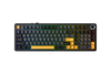 BÀN PHÍM CƠ AULA F99 PRO GAMING 3 MODE (Có núm xoay/ Đen + xanh đậm + cam/ Star Vector switch)