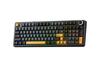 BÀN PHÍM CƠ AULA F99 PRO GAMING 3 MODE (Có núm xoay/ Đen + xanh đậm + cam/ Star Vector switch)