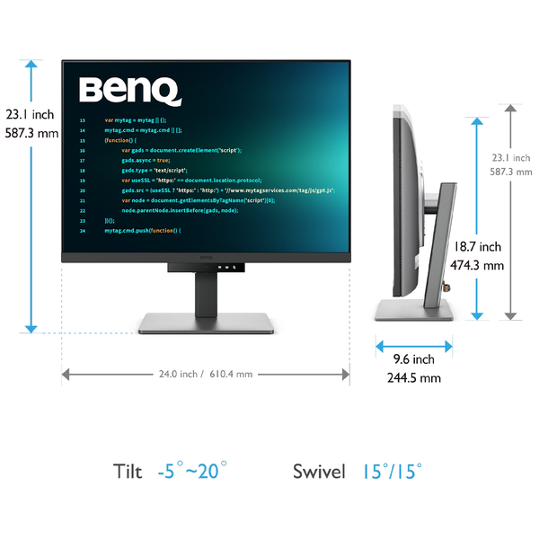 MÀN HÌNH BENQ RD280U 28″ 4K UHD IPS 60Hz 5ms