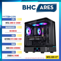 PC Gaming BHC Ares Gen 12th ( i5 12400F | RTX 3060 12GB | 16GB DDR4 | 256GB | H610M )