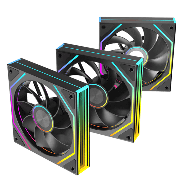 Fan Case Leopard Prism 4RS Ultra | Fan lẻ 120mm, ARGB, Gió ngược, Đen