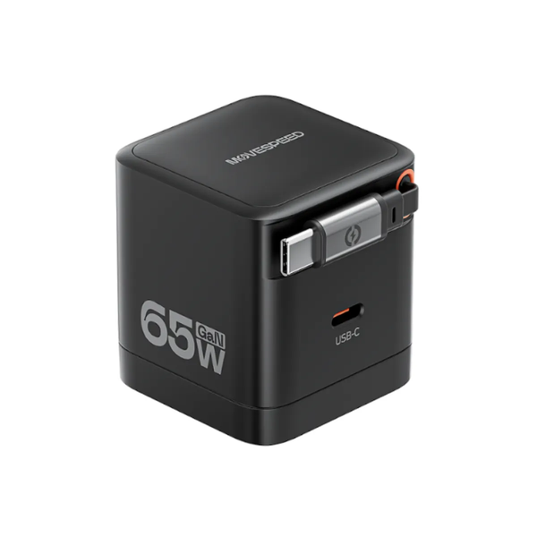 Củ sạc nhanh Movespeed MSA04 65W | Super GaN | Tích hợp Type C | Đen