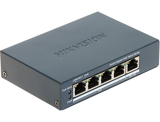 Switch HIKVISION 4 cổng PoE Gigabit DS-3E1505P-EI/M