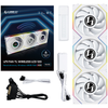 FAN Lian-Li UNI Fan TL 120 LCD Wireless Triple ( Bộ 3 fan ) WHITE - Xuôi