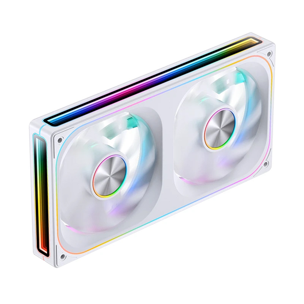Bộ 2 Fan case JONSBO ZA 240 LED ARGB White - Gió ngược