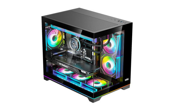 Case MIK G7 LED STRIP BLACK M-ATX