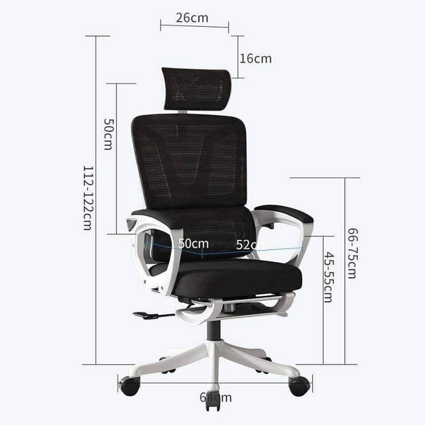 Ghế TMS08 Ergonomic Công Thái Học White