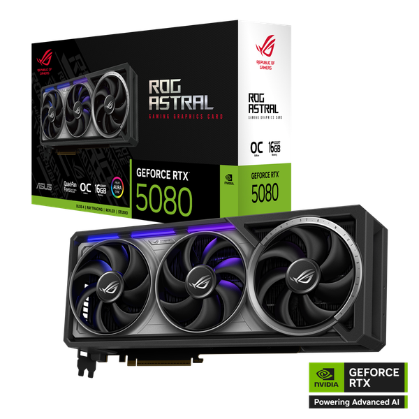 VGA ASUS RTX 5080 ROG Astral 16GB GDDR7 OC
