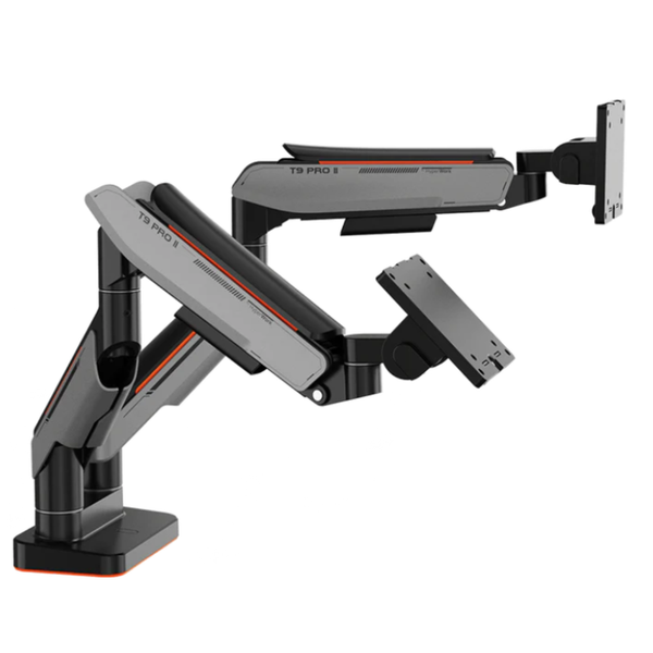 Giá Đỡ 2 Màn Hình Human Motion T9 Pro II Dual (23 - 43inch) Màu Xám