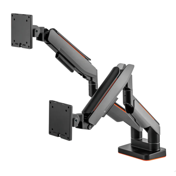 Giá Đỡ 2 Màn Hình Human Motion T9 Pro II Dual (23 - 43inch) Màu Xám