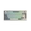 Bàn Phím Cơ AULA F75 3 Mode Xám Trắng Milk White Sw