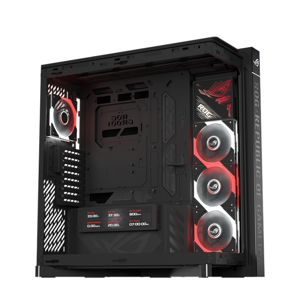 Case ASUS ROG Cronox ARGB (Full Tower Panoramic, Màn Hình LCD 9.2 Inch)