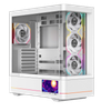 Case Leopard Ac-02 Hồ Cá Kính Cong LCD White (No Fan)