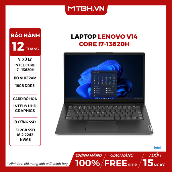 LAPTOP LENOVO V14 G4 IRU CORE i7-13620H | 16GB RAM | 512GB SSD | 14