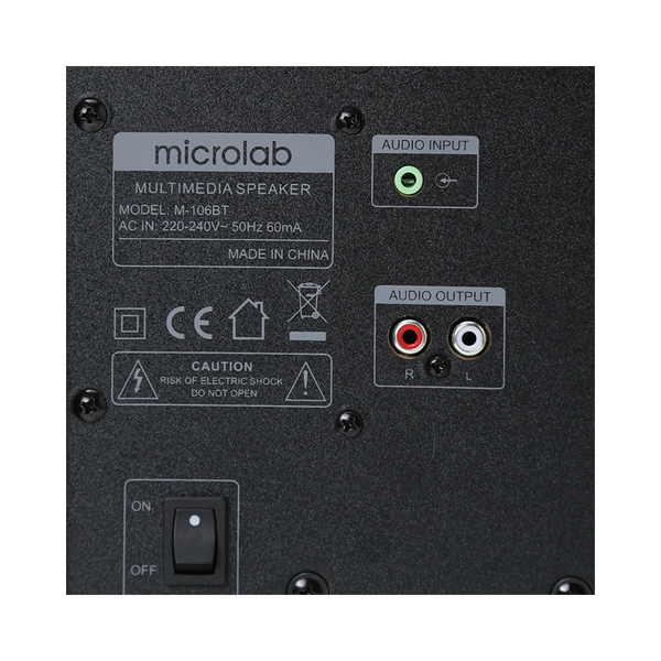 Loa Bluetooth Microlab 2.1 M106 BT Đen