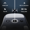 Chuột MCHOSE A7 V2 Ultra Gaming Wireless White 3 Modes