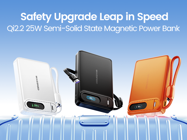 Sạc dự phòng từ tính Movespeed MSP24 25W | 10000mAh | Qi2.2 | Màn Led
