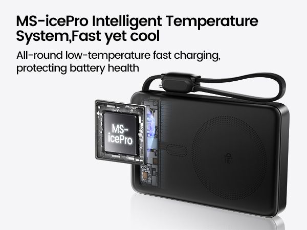 Sạc dự phòng từ tính Movespeed MSP24 25W | 10000mAh | Qi2.2 | Màn Led