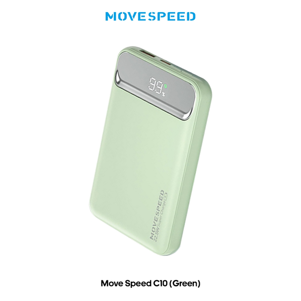 Sạc dự phòng từ tính Movespeed C10 22.5W | 10000mAh | Tích hợp Type C | Đế dựng