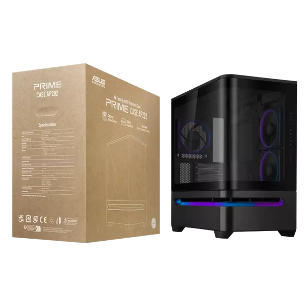 Case ASUS Prime AP202 TG BLACK ARGB NO FANS