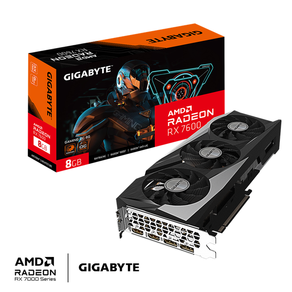 VGA Gigabyte RX 7600 GAMING OC 8G