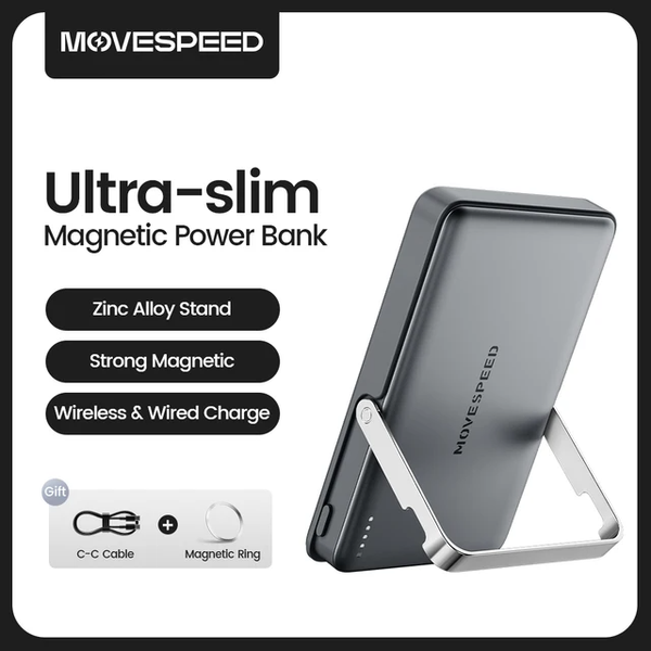Sạc dự phòng từ tính Movespeed S10 Pro 22.5W | 10000mAh | Đế dựng